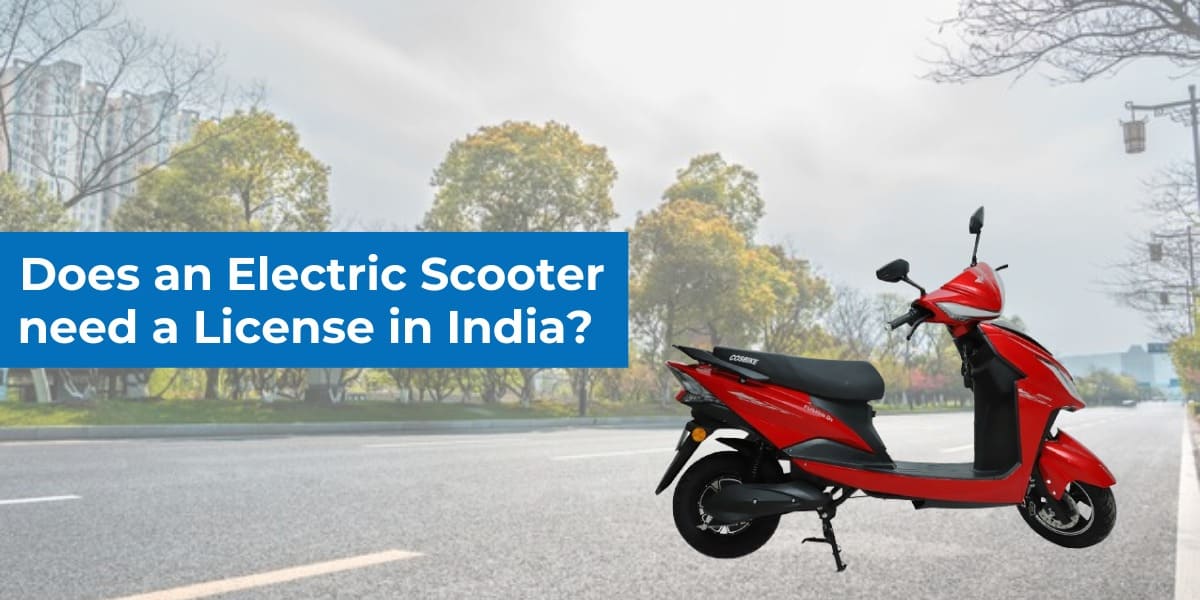 does an electric scooter need license in india